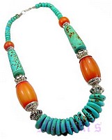 Indian ethenic necklace - click here for large view
